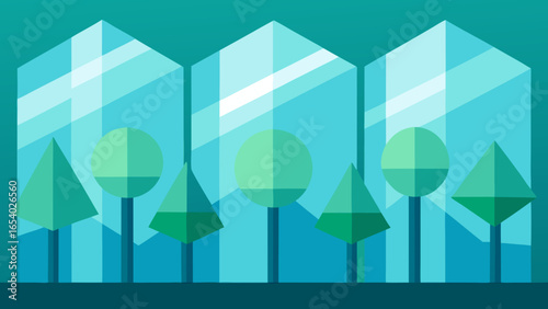Witness a Forest Where Trees are Made of Clear Colored Glass