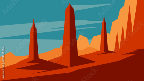 Behold a Landscape of Towering Thin Spires of Rock Reaching the Sky