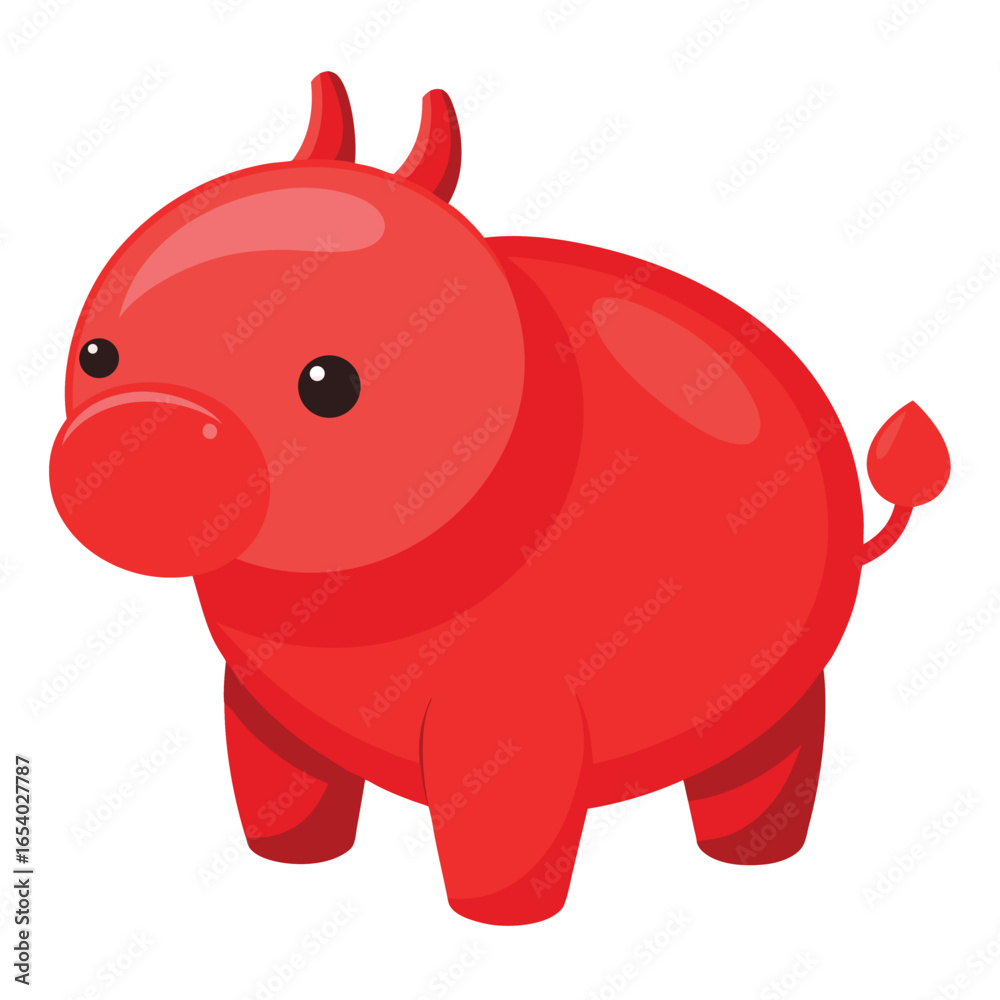 Fototapeta premium A funny, pink cartoon piglet piggy bank character with a coin is an illustration and vector of a cute swine on a farm for business and finance savings