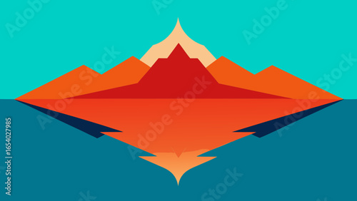 Discover a Perfectly Symmetrical Landscape Mirrored Down the Middle