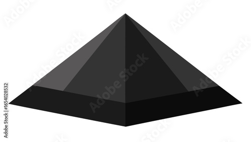 Explore a Massive Perfect Pyramid Made of Polished Stone in a Landscape