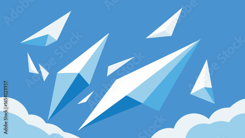 Discover a Sky Where Clouds are Made of Sharp Geometric Forms