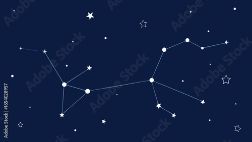 Explore a Sky Where Stars are Connected by Faint Glowing Lines