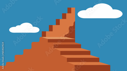 Discover a Staircase Carved from a Cliff Face Leading to the Sky