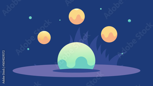 Explore a Dreamy World Where Soft Glowing Orbs of Light Float Gently