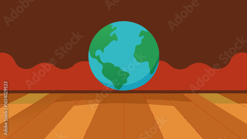 Explore a Unique World with Vast Empty Polished Ground Reflection