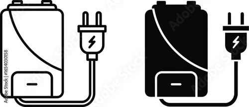 Electric water heater icon vector illustration eps design asset