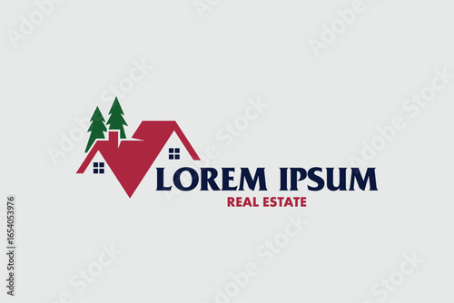 Reside Real estate logo Vector image template