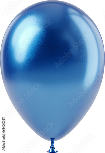 blue balloon isolated on white