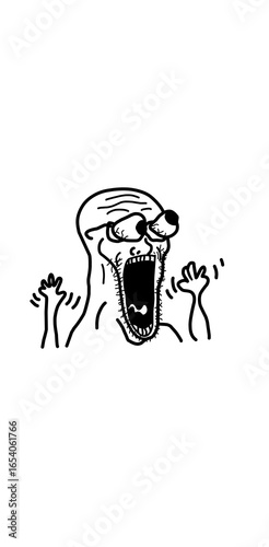 shocked wojak illustration meme