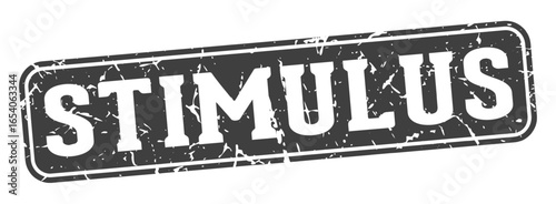 stimulus rectangular sign. stimulus stamp
