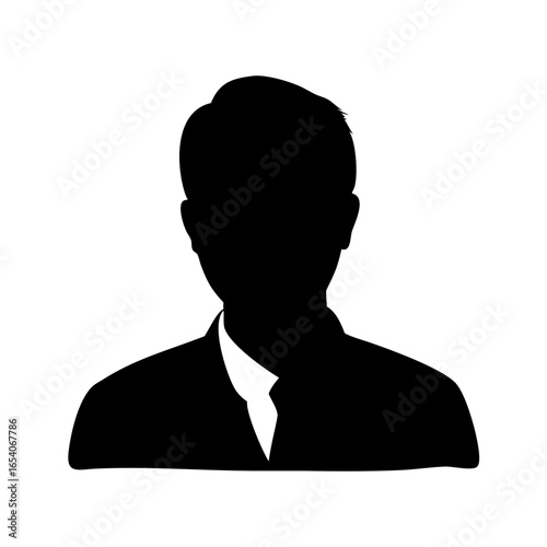 professional male bust silhouette