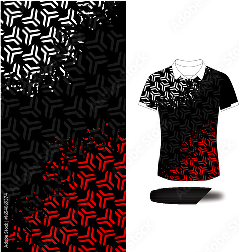 free vector sport jersey apparel pattern design