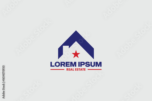Simple and modern Reside Real estate logo Vector template