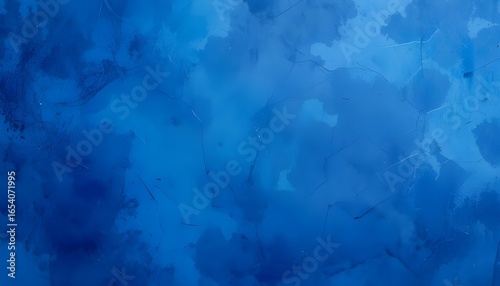 Abstract Royal Blue Stained Paper Texture – Artistic Background or Photography Backdrop