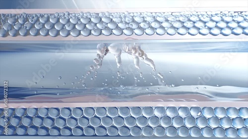 Facial spots form when skin is exposed to UV rays, causing moisture to evaporate and cells to dry out, leading to the appearance of skin spots.Sunscreen product and sunscreen cosmetics ads, 3D render.