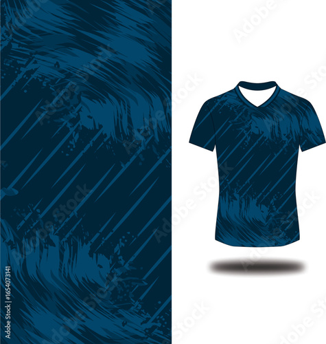 dark blue pattern sport jersey football design