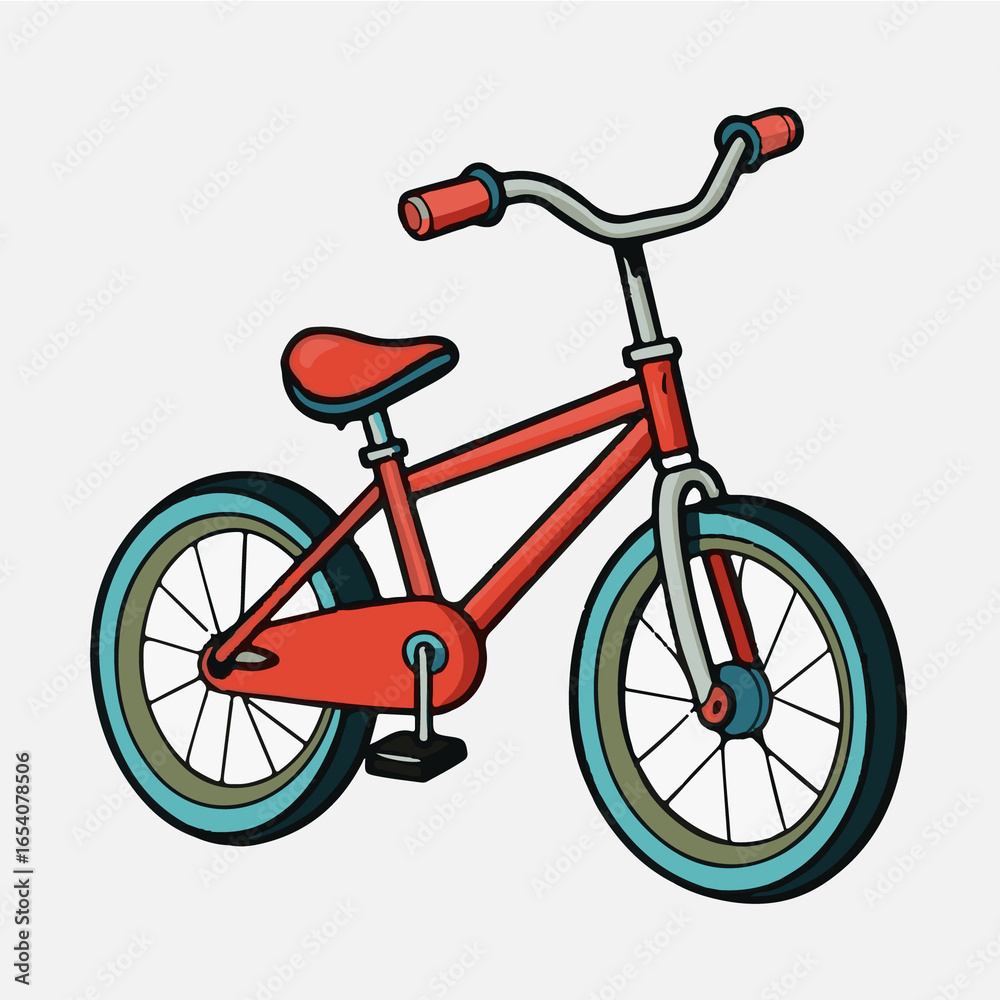 red bicycle isolated on white red bicycle isolated on white
