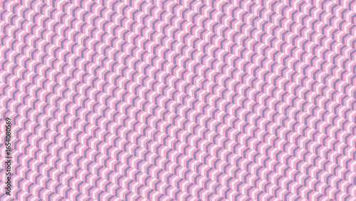 This is a geometric pattern background composed of light pink, dark pink, and lavender, presenting interlocking chevron textures that offer a soft and layered visual experience.