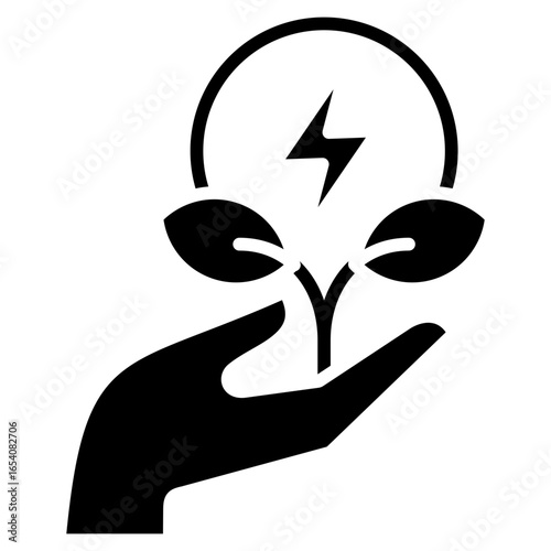 Energy Conservation Glyph Icon
