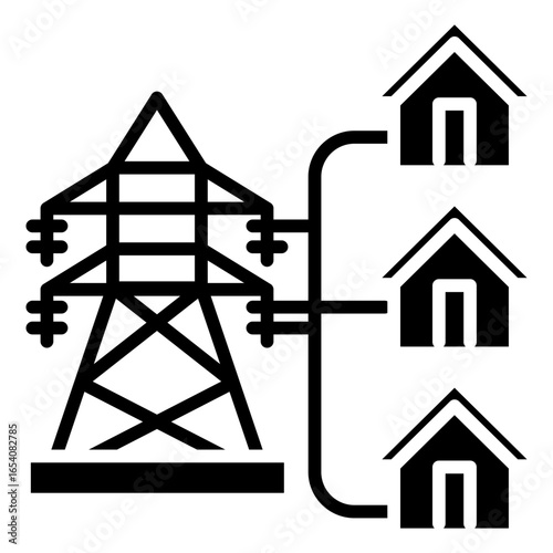 Micro Grid Glyph Icon