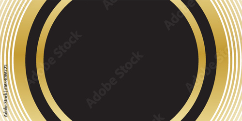 Black gold background vector wallapaper for backdrop, banner. vektor