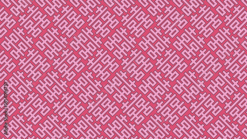 Hong Kong or Chinese Double Happiness Seamless Patterns with nostalgic style.