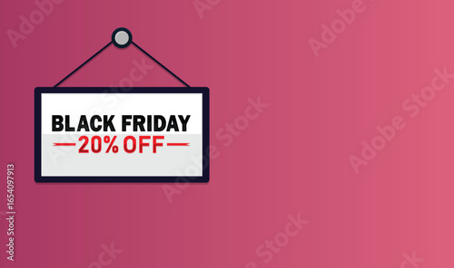Black Friday Sale 20% Off Banner