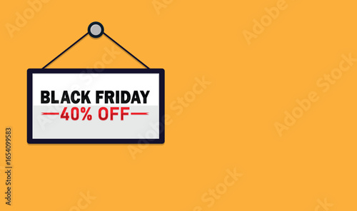 Black Friday Sale – 40% Off Hanging Sign