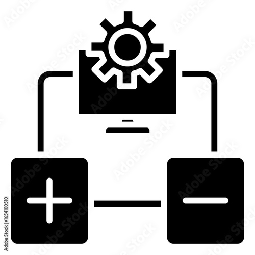 Reinforcement Learning Glyph Icon