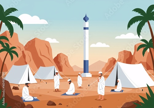 Hajj Pilgrimage Camp