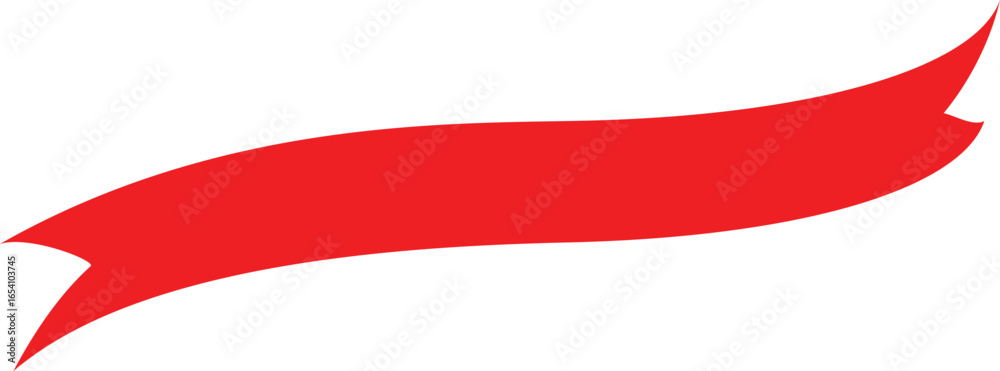vector illustration of red ribbon for design vector illustration of red ribbon for design
