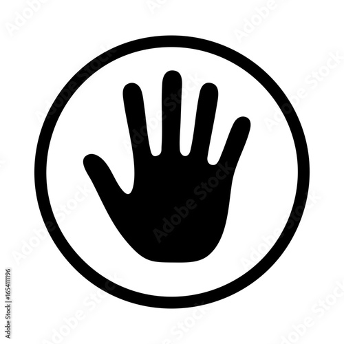 Swearing Hand Icon – Oath or Legal Pledge Symbol