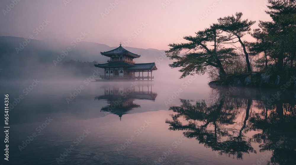 Fototapeta premium Aeon's Misty Reflection