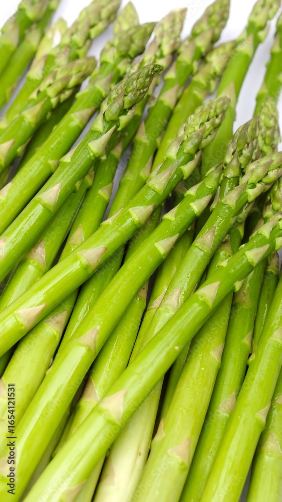 Fototapeta premium Close-up of fresh asparagus spears
