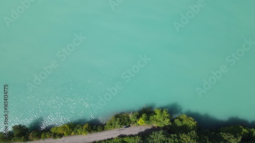 Perfect aerial dron view of mountains, clouds, Europe and villages. Bonitas vistas europeas desde montañas, nubes, aldeas, pueblos, las dolomitas. Lagos
