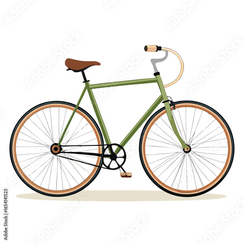 bicycle on white background