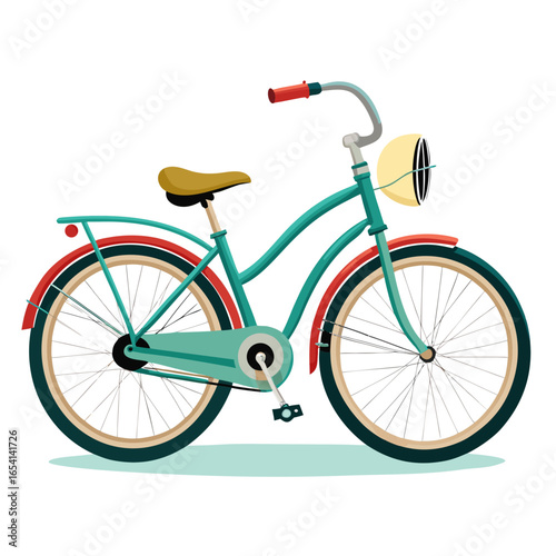 bicycle on white background
