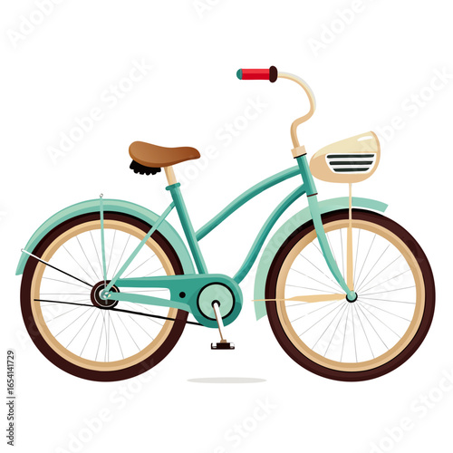 bicycle on white background