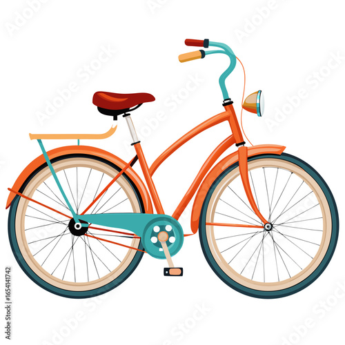 bicycle on white background
