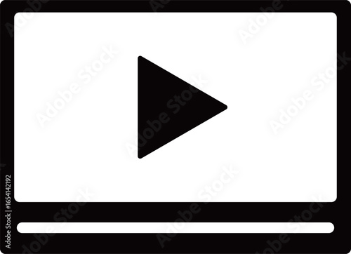 動画のアイコン　モノトーン