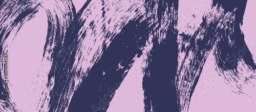 Paint brush stroke texture in rough grungy style. Hand-drawn brushstroke, pai...