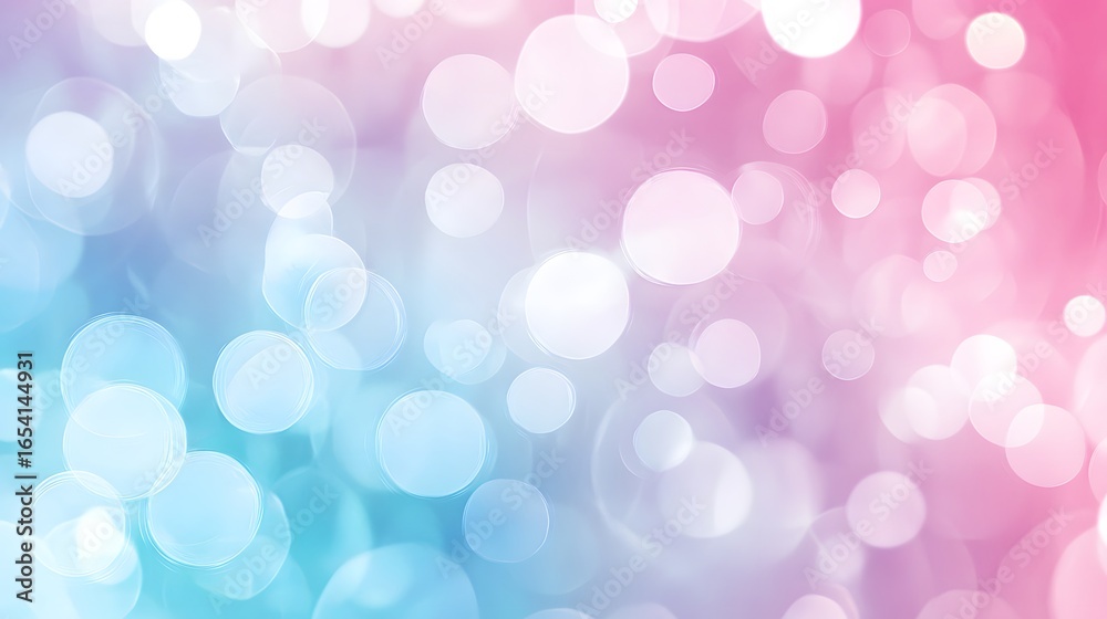 Fototapeta premium A delightful display of soft, pastel-colored circles create a dreamy, ethereal backdrop.