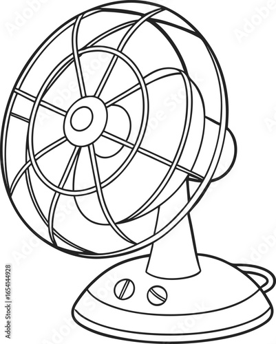 vector illustration of an old fashioned radio