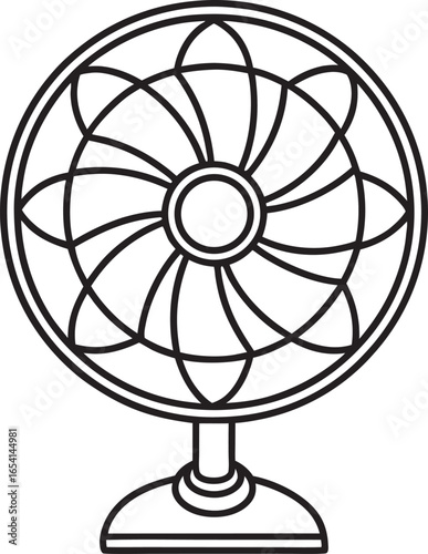 fan isolated on white background