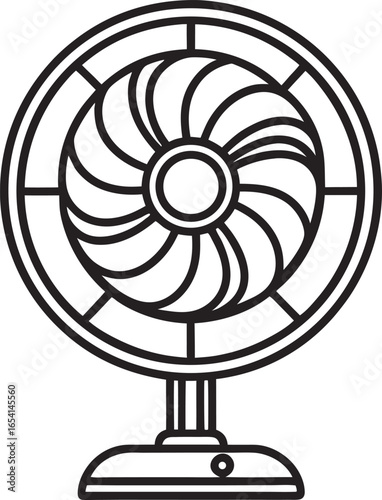 electric fan vector illustration