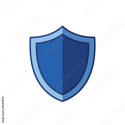 Free Download Simple Blue Shield Icon for Security and Protection Vector Illustration on White Background Symbolizing Trust and Safety in a Clean Design - GFXLoad