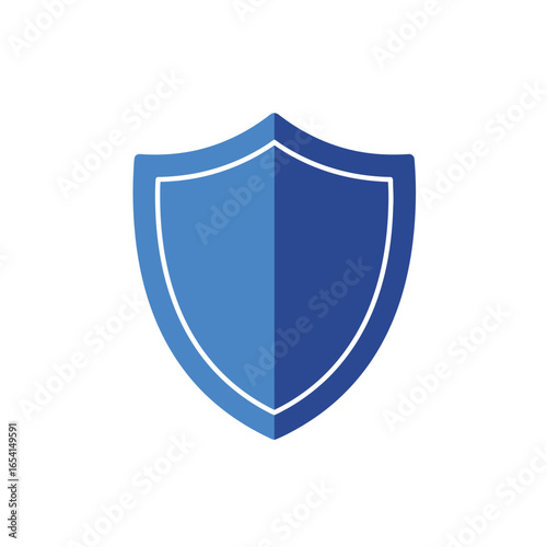 Free Download Simple Blue Shield Icon with White Outline Symbolizing Protection Security and Defense on a Clean White Background for Versatile Use - GFXLoad