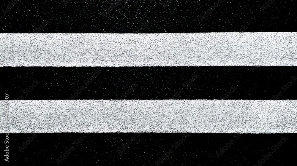 Fototapeta premium High definition photo of black background with white horizontal stripes.