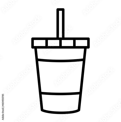 glass of cola icon vector